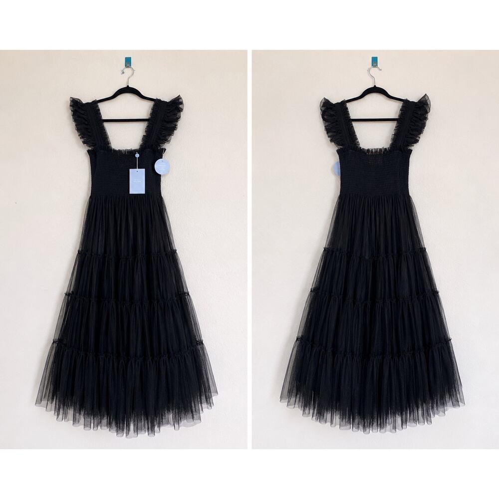 Hill House Home The Collector’s Edition Ellie Nap Dress Black Tulle Maxi Dress S - Picture 8 of 11